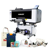 AUDLEY Printer UV DTF Roll to Roll 30cm dengan Laminator dan Tiga Head Epson I1600-U1