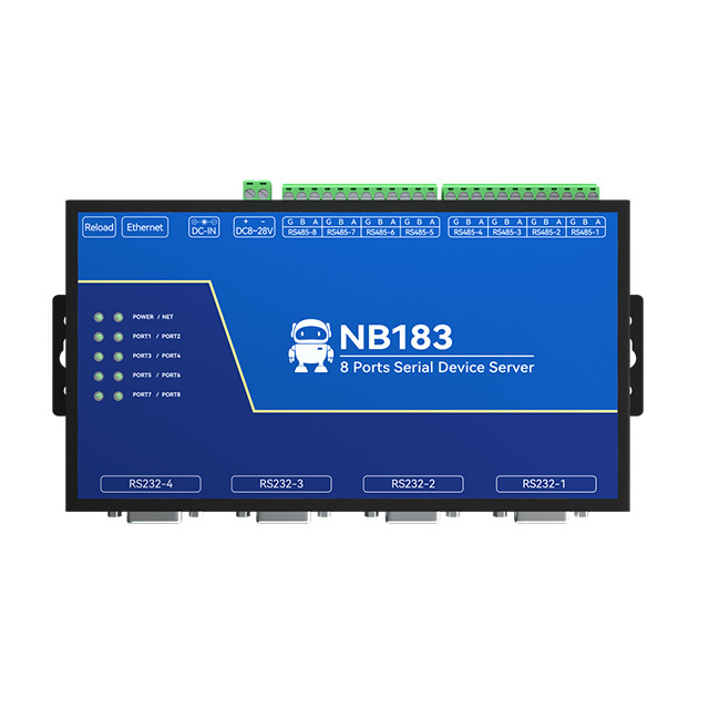 Ebyte NB183-V2 Second Generation 8-port Serial Server Modbus TCP/IP Protocol Stack Serial Port to Ethernet Port Transmission