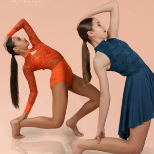 Vêtements de danse pour filles Vêtements de danse à paillettes Jazz/Claquettes <span class=keywords><strong>Justaucorps</strong></span> de danse pour filles pour la performance - Product Image 1