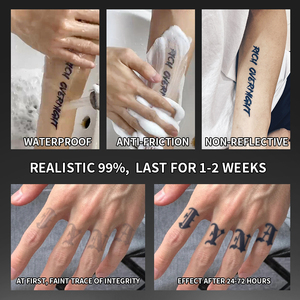 รอยสักชั่วคราว รอยสักกึ่งถาวร กันน้ำ กันเหงื่อ ติดทนนาน 2 สัปดาห์ รอยสักสมุนไพรเหมือนจริง ป้องกันการเสียดสี สำหรับแขนและลำ<span class=keywords><strong>ตัว</strong></span> - Product Image 4