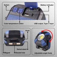 SEEYOO 1500 Lumen IP55 Wasserdichte LED-Arbeitsleuchte Notfall-Warnleuchte Magnetisch Tragbar Ra90 Dimmbar für Werkstattgebrauch Aluminium