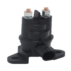 Bombardier Motorcycle Starter Relay 12V <b>Black</b> Screw Terminals <b>Bracket</b> Mount For Repair Replace - Product Image 1