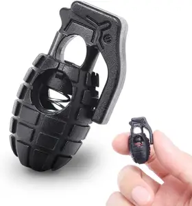 Plastic Spring Cord Lock For Shoelaces Cord Stop Toggle Stoppers For Drawstring Paracord Clip Glove Elastic String Lock