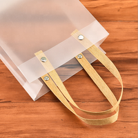Sacs cadeaux et de shopping Spotly en PE plastique dépoli durable pour vêtements, souvenirs, personnalisables, avec poignée ajustable