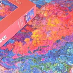 <span class=keywords><strong>Puzzle</strong></span> artistique de <span class=keywords><strong>1000</strong></span> <span class=keywords><strong>pièces</strong></span>, peinture à l'huile, bleu, pour adultes et adolescents, décoration murale, jeu de défi - Product Image 2