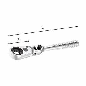 Usag Socket Wrench <b>1</b>/<b>4</b> In Chrome Vanadium Steel <b>Ratcheting</b> Industrial Grade Imperial Measurement - Product Image 1