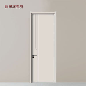 <span class=keywords><strong>Porte</strong></span> intérieure en bois moderne personnalisée en panneau de mélamine, surface en mélamine, <span class=keywords><strong>porte</strong></span> en bois pour la maison, l'hôtel, l'appartement, solution de projet - Product Image 1