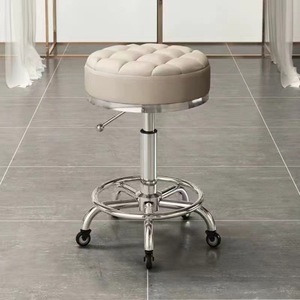 Chaises et tabourets modernes en cuir pour salons commerciaux, chaises pour clients de beauté, chaises pour salons de manucure, salons de coiffure, salons de barbier, hôtels, chaises de pédicure pour filles - Product Image 5