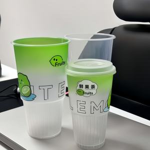 Clear <strong>Plastic</strong> <strong>Cups</strong> with Dome Lids and Straws, 32oz Disposable Cold Drink <strong>Cup</strong> for Slush and Soda - Product Image 5