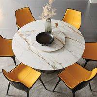 Nordic marmor esstisch 8-person runde plattenspieler weiß massivholz esstisch kreis esstisch