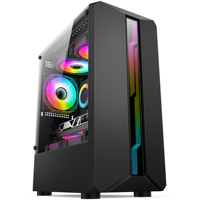 Panoramic Glass casing game pendingin air casing komputer menara komputer game Full Towe casing Microatx casing Gamer komputer Gaming