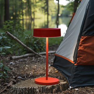 Hiện đại Nordic không dây sạc Led điều khiển cảm ứng đèn bàn nhà hàng màu đỏ ô thanh Pin hoạt động cho phòng đọc sách - Product Image 3