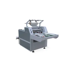 SG-QDFM720A semi auto pneumatic pressure auto cut film laminating machine with edge