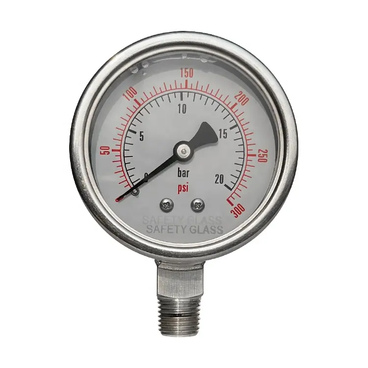 63mm Kraftstoff Wasserstoff Gas Öl Manometer Manometer Luft Öl Hydraulik medizinische Verwendung MPA Typ Manometer Manometer Kraftstoff