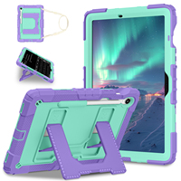 Funda de Silicona Resistente a Golpes para Samsung Tab S10 Lite S10 FE S9 FE 10.9, con Soporte, Correa para el Hombro y Porta Lápiz, OEM ODM