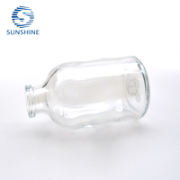 Flacon en verre moulé transparent de 50 ml, bouteille en verre moulé transparente, emballage pharmaceutique pour le stockage de liquides