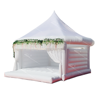 Château gonflable de luxe personnalisé WINSUN, trampoline commercial, château gonflable blanc pour mariage et fête