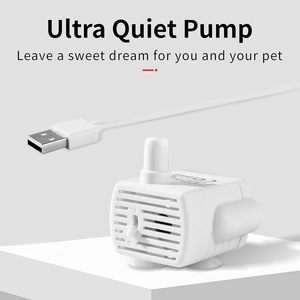 Pompe de fontaine à eau pour animaux de compagnie 5V 1A DC submersible alimentée par USB, boîtier en plastique, utilisation sur bureau - Product Image 2