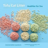 Litière pour chat en gros avec un bon effet désodorisant et de nombreuses senteurs personnalisables, litière pour chat au tofu