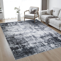 Grand tapis d'intérieur rembourré pour salon ou salle à manger, tapis en velours cristal pour la maison