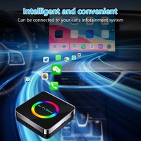 Adaptador Inalámbrico CarPlay Android Auto AI Box de 4GB 32GB Compatible con CarPlay y Android Auto Convierte de Cableado a Inalámbrico para Autos