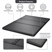 Couverture de benne rigide pliable en trois parties, étanche, sans perçage, pour Dodge Ram 1500 2500, accessoires de rechange pour benne de pick-up