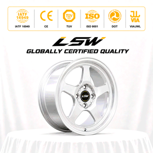 LS8082 ล้อแม็กซ์แบบกำหนดเอง 5 ก้าน ขอบเว้า ขนาด 18 ถึง 22 นิ้ว 5x112 5x114.3 5x120 PCD สีเงินปัดเงา - Product Image 3