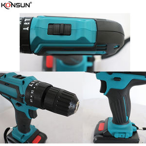Juego <span class=keywords><strong>de</strong></span> Taladro Inalámbrico KONSUN 16.8V/21V |   Herramienta Eléctrica con Mandril sin Llave <span class=keywords><strong>de</strong></span> Velocidad Variable para Bricolaje y Trabajos en Madera |   Soporte OEM para Baterías <span class=keywords><strong>de</strong></span> Litio - Product Image 2