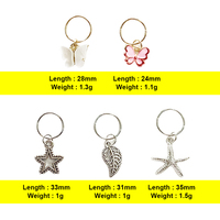 Shinein Femmes Tresse Pendentif Loc Dreadlocks Perles Accessoires Or Argent Bijoux Cheveux Charmes pour Tresses