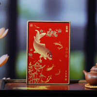 Décoration d'intérieur de style chinois avec motif de neuf poissons Koi, artisanat en laiton et bois massif, cadeau écologique de haute qualité