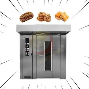 معدات المخابز ببابين و 64 صينية بعربة مزدوجة أسعار الفرن الدوار مع سطح البخار 2 للمخابز في الهند دبي نيجيريا - Product Image 1