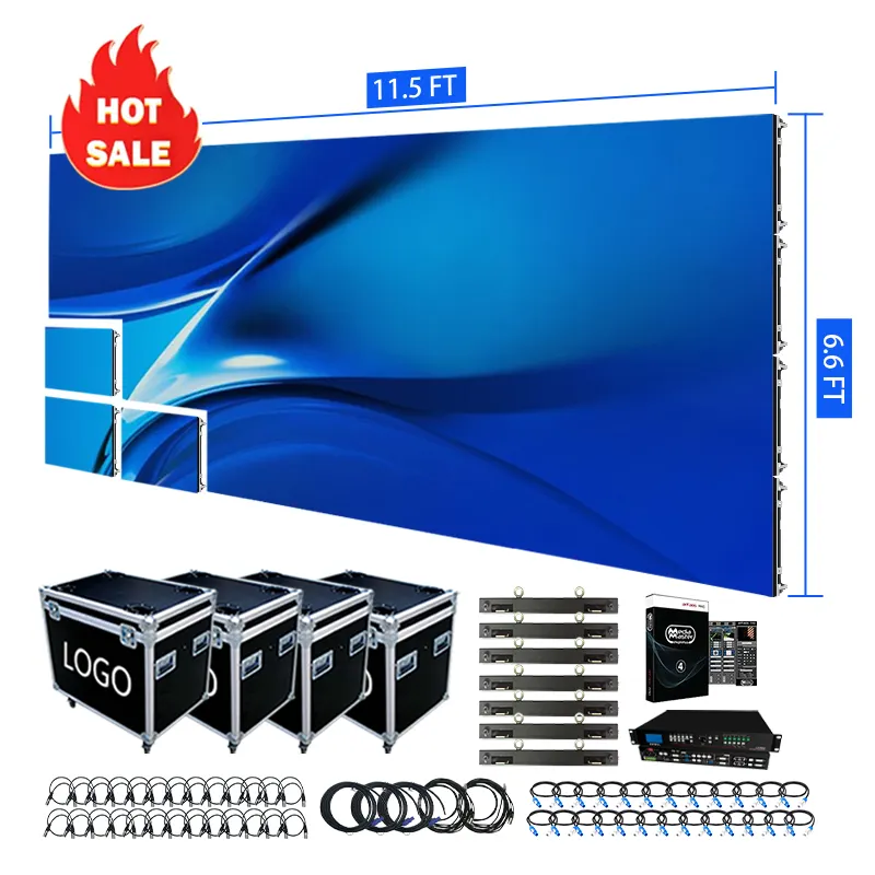 Turnkey Solution Led Video Wall P2.6 P2.9 P3.9 Aluminum LED Display Cabinet Church LED Outdoor P4.81 Panel Stage LED Screen