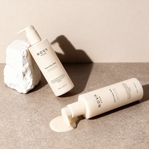 Nouvelles bouteilles de shampooing en PE-HD au toucher doux 100ml 120ml 150ml 200ml 250ml Bouteilles d'huile pour le corps en plastique givré de couleur <span class=keywords><strong>beige</strong></span> <span class=keywords><strong>nude</strong></span> - Product Image 3