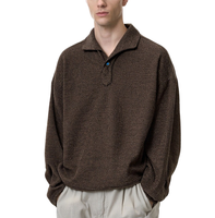 Pull-over décontracté pour homme, col en V, manches longues, anti-rides, automne, Spandex/Polyester