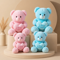 Ours en peluche Little Prince Princess de 30 cm et 40 cm, rose bébé, bleu ciel, peluche douce, poupée en peluche, cadeau d'anniversaire, cadeau de la Saint-Valentin