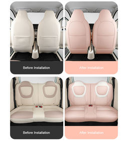 Pour Wuling Hongguang Mini EV 2024, ensemble complet d'accessoires sur mesure, housses de siège de voiture, version standard, cuir textile artificiel - Product Image 4