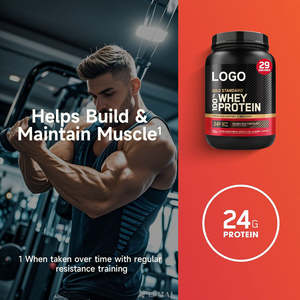 Poudre de Protéine de Whey pour Adultes, Complément de <span class=keywords><strong>Nutrition</strong></span> Sportive pour la Musculation avec Isolat, Concentré et Hydrolysat de Muscle Pur - Product Image 3