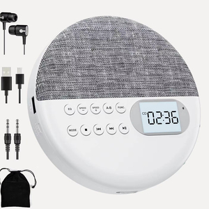 Reproductor de CD portátil al por mayor con transmisor FM y repetición A-B para coche y estudio, receptor de audio BT inalámbrico USB - Product Image 2