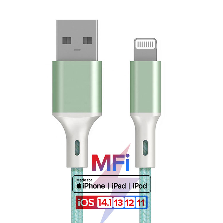 Бесплатный образец 3ft MFi Сертифицированный алюминиевый сплав ladekabel Оригинал C89 для apple lighting кабель для iPhone 12 MFi USB кабель для передачи данных