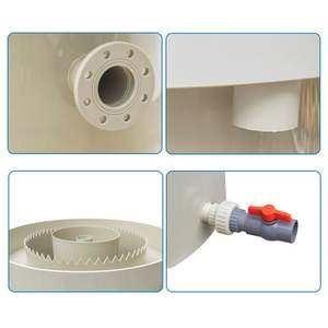 อุปกรณ์เพาะเลี้ยงสัตว์น้ำแบบหมุนเวียน ถังตกตะกอนแนวตั้ง ระบบกรองน้ำสำหรับการเพาะเลี้ยงปลา กุ้ง ปู - Product Image 5