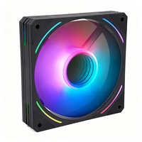 Ventilateur de refroidissement PC noir haute performance, flux d'air PWM 120 mm, ventilateur de boîtier PC pour ARGB