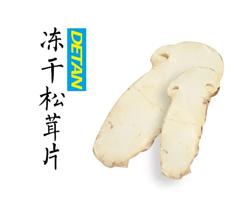 Tricholoma matsutake fatias liofilizadas 1g é equivalente a 15g de cogumelos matsutake frescos