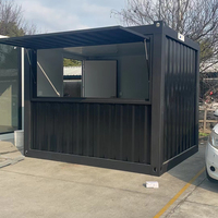Maison mobile en conteneur imperméable simple et luxueuse de 20 pieds avec emballage plat pour jardin, supermarché et salle de sport