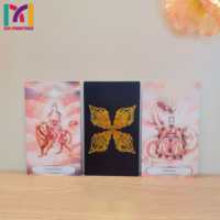 Impression de cartes de tarot et d'oracle personnalisées OEM ODM, bords dorés et argentés, holographiques, gaufrées, avec guide et boîte magnétique, faible MOQ