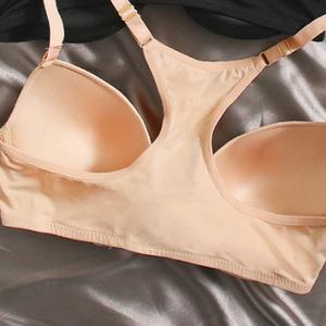 Femme 2 Piezas Set Sujetador Unicolor Soutien-gorge Soutien-gorge Sans Armatures Fermeture frontale Basics 2pack Metal Decor Underwire Bra - Product Image 3