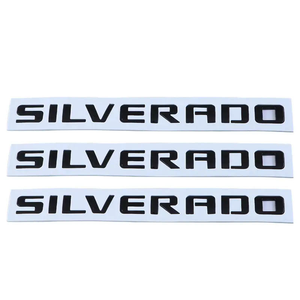 Entrega de Fábrica, Letras 3D para Parachoques Trasero de Auto, Logotipo SILVERADO, Adhesivos para Auto con Electroplateado ABS - Product Image 1