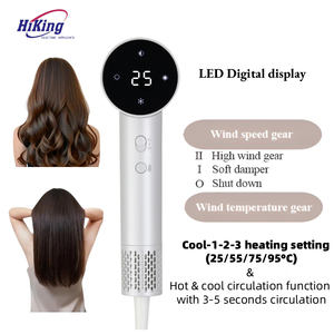 Nuevo Secador de Pelo Profesional de Alta Potencia para el Hogar, 1600W, 110000 RPM, Secador de Pelo Digital Inteligente - Product Image 3