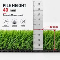 Dalles de gazon synthétique vertes à l'aspect naturel pour l'extérieur, tapis de gazon artificiel pour événements et jardin