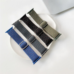 <span class=keywords><strong>Bracelet</strong></span> en nylon tressé Starlight pour <span class=keywords><strong>Apple</strong></span> <span class=keywords><strong>Watch</strong></span> Series 10 98765ultra/Se <span class=keywords><strong>Bracelet</strong></span> en <span class=keywords><strong>tissu</strong></span> de remplacement pour Iwatch 8 Bracelets de montre en nylon - Product Image 3