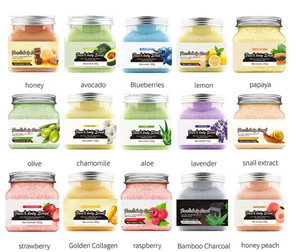 OEM Gommage corporel bio et végétalien au collagène naturel doré à l'aloe vera, avocat, <span class=keywords><strong>myrtille</strong></span>, <span class=keywords><strong>charbon</strong></span> de bambou, esthéticiennes - Product Image 3